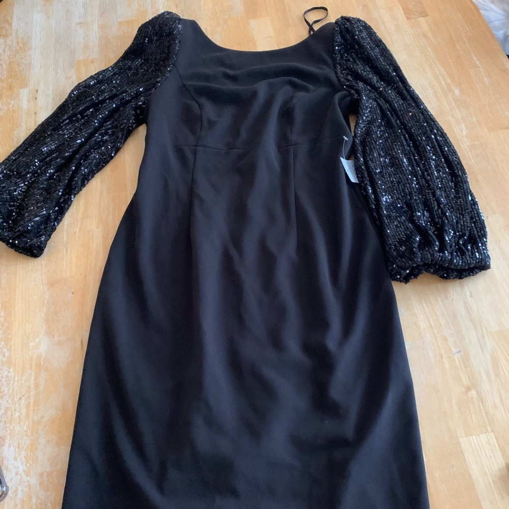 Eliza J woman’s sequin balloon-sleeve sheath dress
